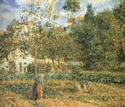 Camille Pissarro Pang plans Schwarz garden oil on canvas